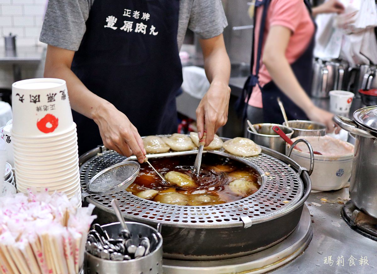 豐原必吃,台中豐原美食,正老牌豐原肉丸,豐原廟東夜市必吃