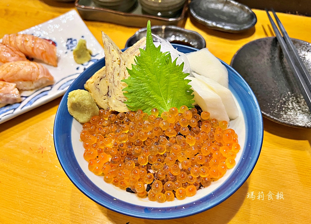 仁壽司｜台中日本料理推薦 菜單平價餐點選擇多 生食、熟食都好吃 滿滿的鮭魚卵丼大推 北屯美食